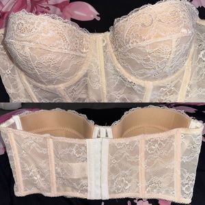 Adika Midnight strapless lace top